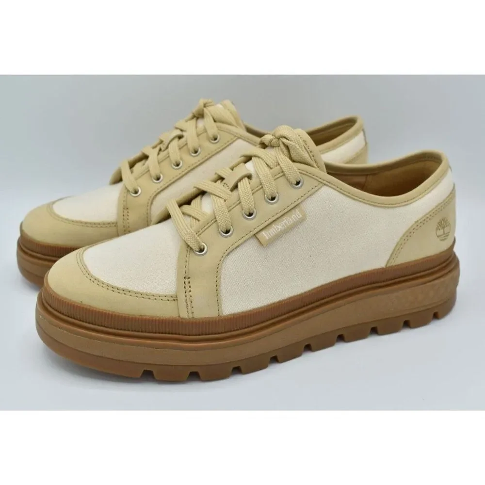 Timberland Womens Size 9.5‎ Ray City EK+ Natural Canvas Platform Oxford Shoes